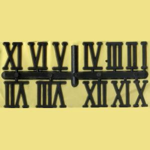 Цифры для часов римские, черные, 25 мм - Заготовки для декупажа. Интернет-магазин Завиток