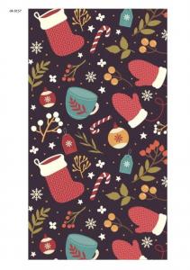Новогодняя коллекция №157, декупажная карта, формат А4, 80 г/м² - Заготовки для декупажа. Интернет-магазин Завиток