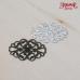 Филигрань "Мэри Джейн", цвет серебро, 3х2 см - Заготовки для декупажа. Интернет-магазин Завиток
