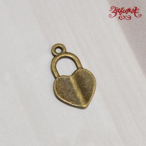 Подвеска Замок-сердце, двухсторонняя, 18х13 мм - Заготовки для декупажа. Интернет-магазин Завиток