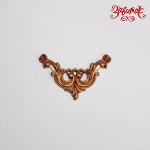 Уголок №4 бронзовый, 3х4 см, полимерная фигурка - Заготовки для декупажа. Интернет-магазин Завиток