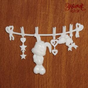 Детские игрушки (Зайка), 7х4 см, полимерная фигурка - Заготовки для декупажа. Интернет-магазин Завиток