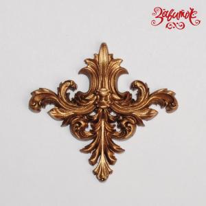 Вензель бронзовый, 4х3,5 см, полимерная фигурка - Заготовки для декупажа. Интернет-магазин Завиток