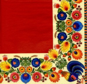 Перья жар-птицы, 33х33 см, салфетка для декупажа - Заготовки для декупажа. Интернет-магазин Завиток
