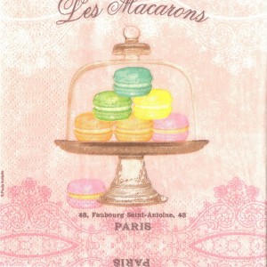 Les Macarons, 25х25 см, серветка для декупажу - Заготовки для декупажа. Интернет-магазин Завиток