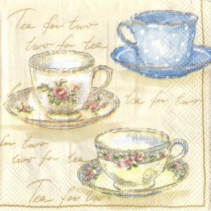 Tea for Two, 25х25 см, салфетка для декупажа - Заготовки для декупажа. Интернет-магазин Завиток