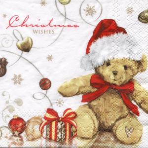 Christmas wishes, 25х25 см, новогодняя салфетка для декупажа - Заготовки для декупажа. Интернет-магазин Завиток
