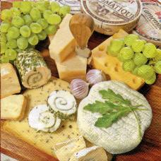 Сирна закуска, 33х33 см, серветка для декупажу