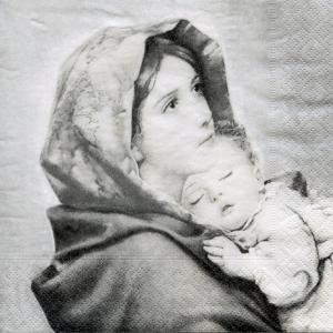 Дева с младенцем, 33х33 см, салфетка для декупажа - Заготовки для декупажа. Интернет-магазин Завиток