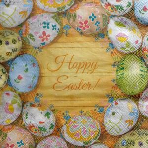 Happy Easter!, 33х33 см, салфетка для декупажа  - Заготовки для декупажа. Интернет-магазин Завиток