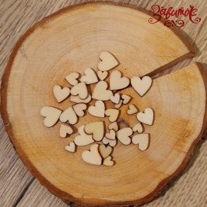 Сердечки, микс 35 шт, фанера, 0,6-1,2 см - Заготовки для декупажа. Интернет-магазин Завиток
