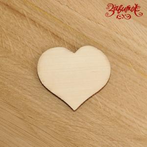 Сердечко деревянное, 5,5х6,5х0,8 см - Заготовки для декупажа. Интернет-магазин Завиток