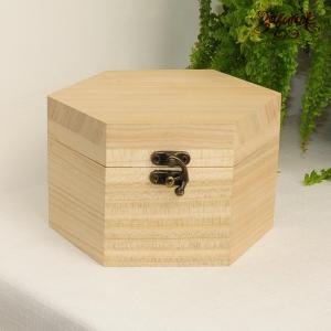 Шкатулка "Шанель" шестигранная, черешня, 15х13х9 см - Заготовки для декупажа. Интернет-магазин Завиток