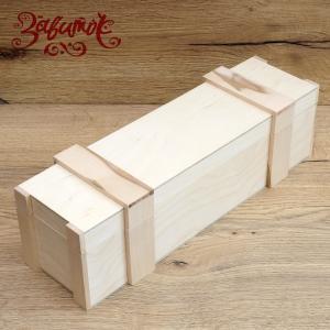 Сундук для бутылки (без фурнитуры), фанера, 34х10х10 см - Заготовки для декупажа. Интернет-магазин Завиток