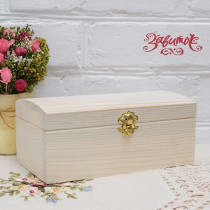 Сундук деревянный, 21х11х9 см, береза - Заготовки для декупажа. Интернет-магазин Завиток