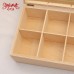 Шкатулка на 6 секций "Шарлотта", фанера и двп, 24,5х18х10 см - Заготовки для декупажа. Интернет-магазин Завиток