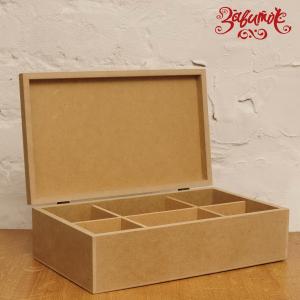 Шкатулка-органайзер "Янина", мдф, 35х21х10 см - Заготовки для декупажа. Интернет-магазин Завиток