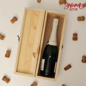 Шкатулка-короб для вина, сосна+мдф, 39х12х11 см - Заготовки для декупажа. Интернет-магазин Завиток
