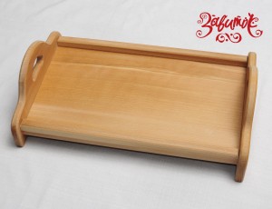 Поднос деревянный на ножках с ручками, 42х25 см - Заготовки для декупажа. Интернет-магазин Завиток