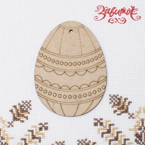 Яйцо-разукрашка, подвеска из двп, 6х8 см - Заготовки для декупажа. Интернет-магазин Завиток