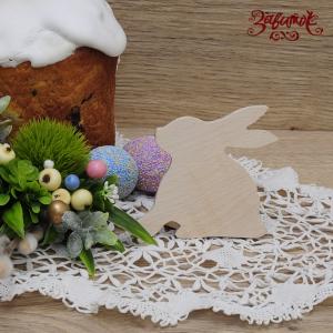 Кролик, фигурка пасхальная из дерева, 7х8 см - Заготовки для декупажа. Интернет-магазин Завиток