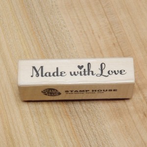 Штамп "Made with love" (Сделано с любовью), 6 см - Заготовки для декупажа. Интернет-магазин Завиток
