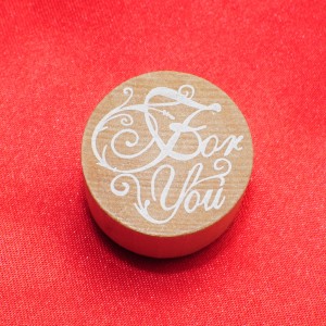 Штамп круглый "For You", 3 см - Заготовки для декупажа. Интернет-магазин Завиток