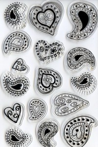 Набор силиконовых штампов "Сердца" - Заготовки для декупажа. Интернет-магазин Завиток