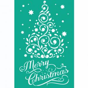 Трафарет №113 Merry Christmas, 11х19 см - Заготовки для декупажа. Интернет-магазин Завиток